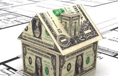 Mortgage Financing - House made of money